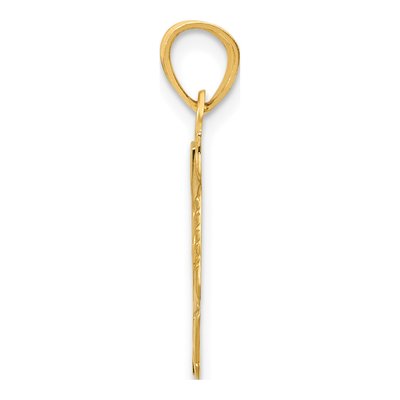 14K Yellow Gold Soccer Ball Number 1 Pendant – view 3