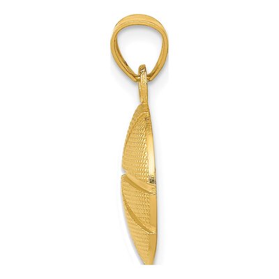 14K Yellow Gold Basketball Pendant – view 3
