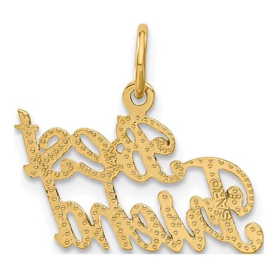 14K Yellow Gold BEST Friend Pendant – view 4