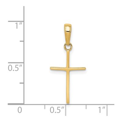 14K Yellow Gold Cross Pendant – view 5