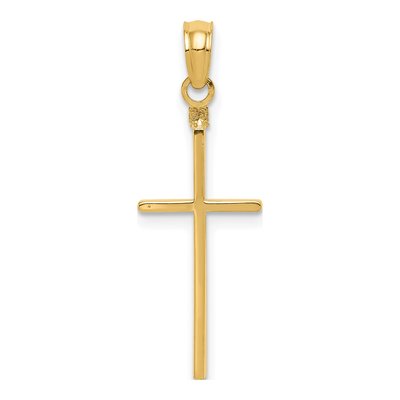 14K Yellow Gold Cross Pendant