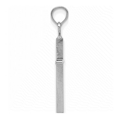14K White Gold Cross Pendant – view 3