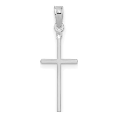 14K White Gold Cross Pendant – view 4