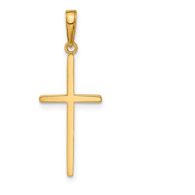 14K Yellow Gold Cross Pendant – view 4
