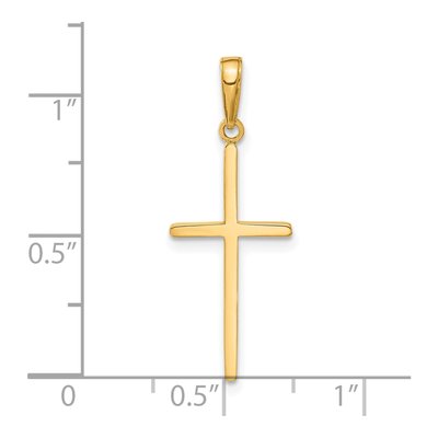 14K Yellow Gold Cross Pendant – view 5