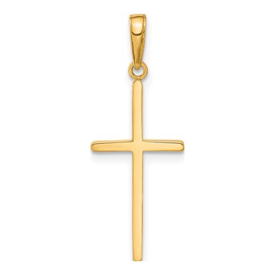 14K Yellow Gold Cross Pendant