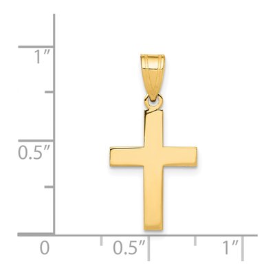 14K Yellow Gold Cross Pendant – view 4