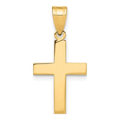 14K Yellow Gold Cross Pendant