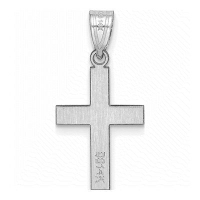 14K White Gold Cross Pendant – view 4