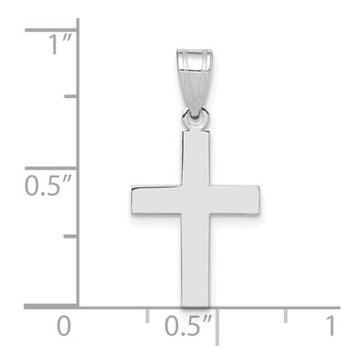 14K White Gold Cross Pendant – view 5