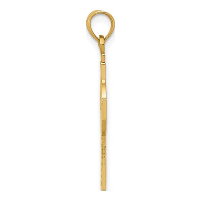 14K Yellow Gold Reversible Celtic Cross Pendant – view 3