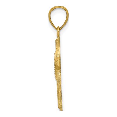 14K Yellow Gold Cross Pendant – view 3