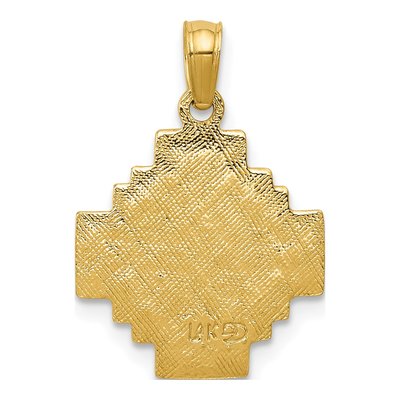 14K Yellow Gold Jerusalem Cross Pendant – view 5