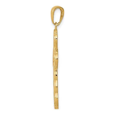 14K Yellow Gold Crucifix Pendant – view 3