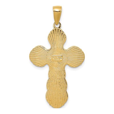 14K Yellow Gold Crucifix Pendant – view 5