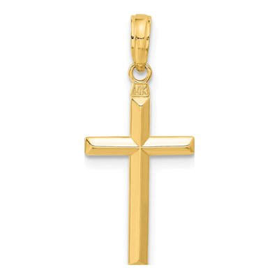 14K Yellow Gold Reversible Latin Cross Pendant – view 4
