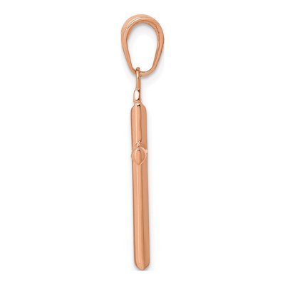 14K Rose Gold Reversible Latin Cross Pendant – view 3