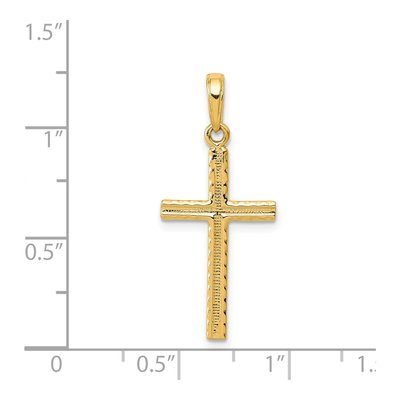 14K Yellow Gold Latin Cross Pendant – view 5