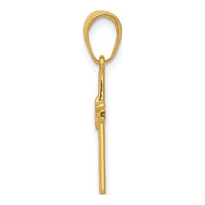 14K Yellow Gold Cross Pendant – view 3
