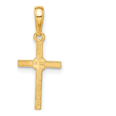 14K Yellow Gold Cross Pendant – view 4