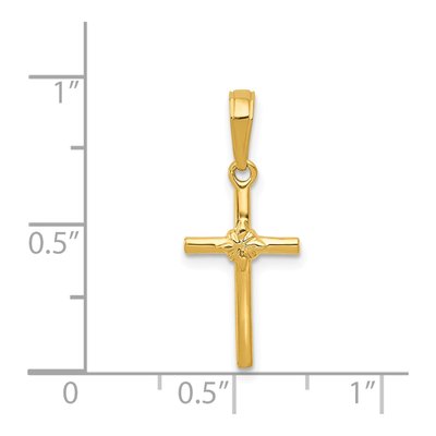 14K Yellow Gold Cross Pendant – view 5