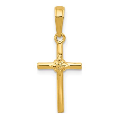 14K Yellow Gold Cross Pendant