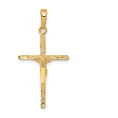 14K Yellow Gold Crucifix Pendant – view 5