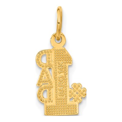 14K Yellow Gold DAD Number 1 Pendant – view 4