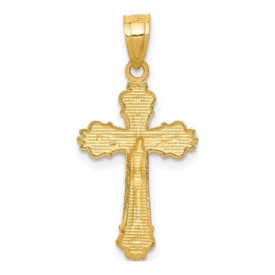 14K Yellow Gold Small Crucifix Pendant – view 5