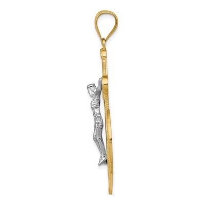 14K Two-Tone Gold Mariner's Crucifix Pendant – view 3