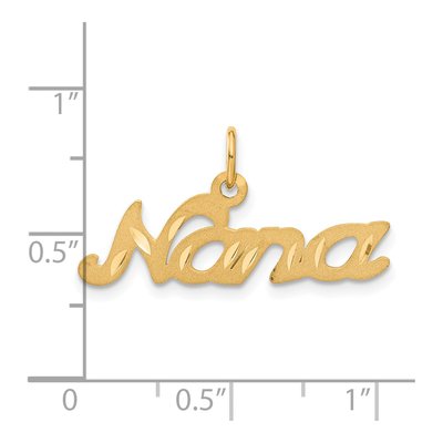 14K Yellow Gold NANA Pendant – view 5