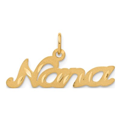 14K Yellow Gold NANA Pendant