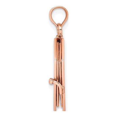 14K Rose Gold 3D Holy Bible Pendant – view 3