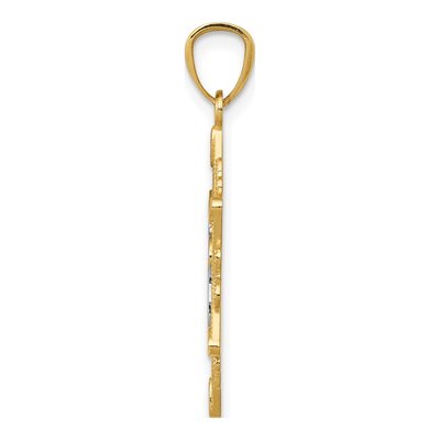 14K Yellow Gold Star of David Pendant – view 3
