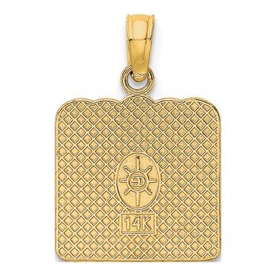 14K Yellow Gold Birth Certificate Charm – view 4