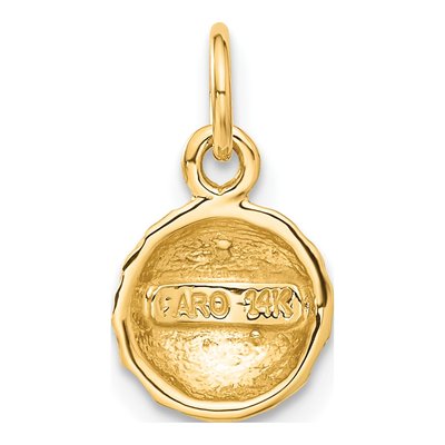 14K Yellow Gold Golf Ball Pendant – view 4