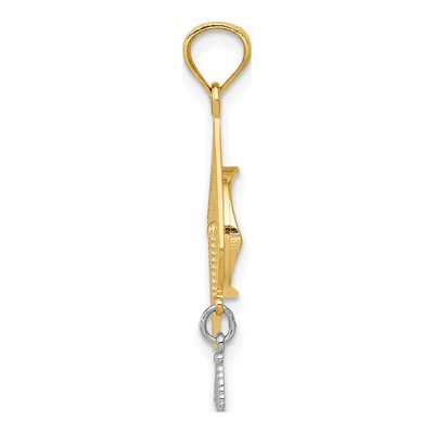 14K Yellow Gold Graduation Cap Pendant – view 3