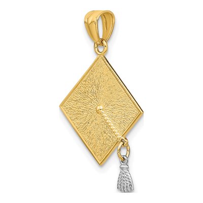 14K Yellow Gold Graduation Cap Pendant – view 6