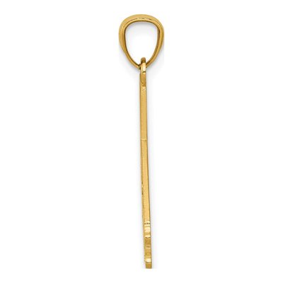 14K Yellow Gold CALI Girl State Map Pendant – view 3