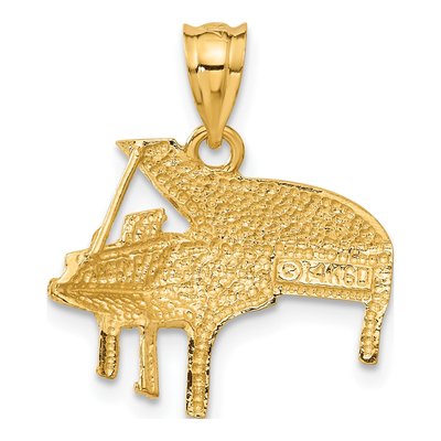 14K Yellow Gold Baby Grand Piano Charm – view 4