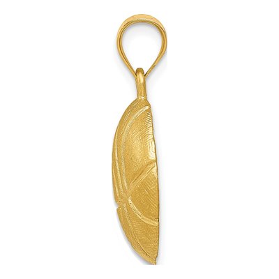 14K Yellow Gold Basketball Pendant – view 3
