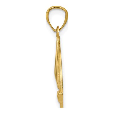 14K Yellow Gold Sailboat Pendant – view 3