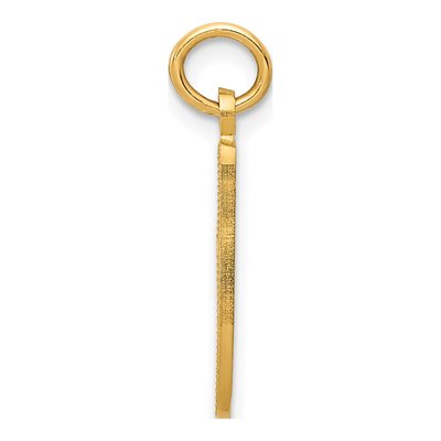 14K Yellow Gold Ballet Slipper Pendant – view 3