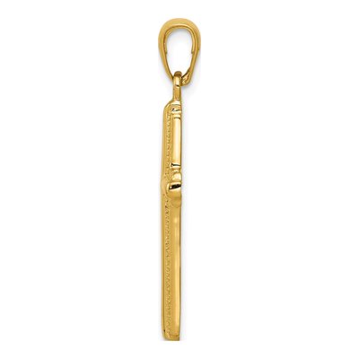 14K Yellow Gold Cross Pendant – view 3