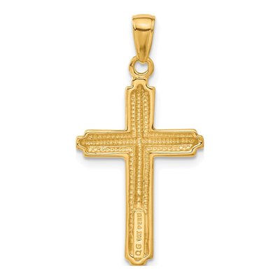 14K Yellow Gold Cross Pendant – view 4