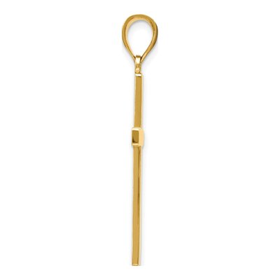 14K Yellow Gold Reversible Latin Cross Pendant – view 3