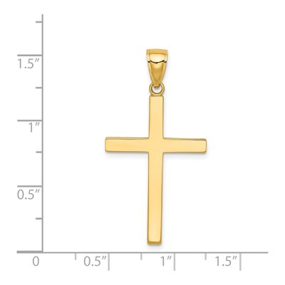 14K Yellow Gold Reversible Latin Cross Pendant – view 4