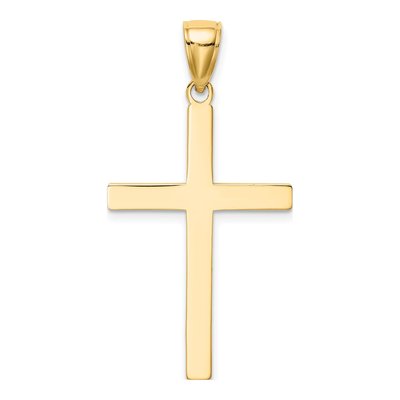 14K Yellow Gold Reversible Latin Cross Pendant – view 5