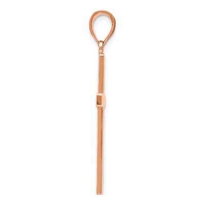14K Rose Gold Stick Cross Pendant – view 3