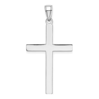 14K White Gold Reversible Latin Cross Pendant – view 5